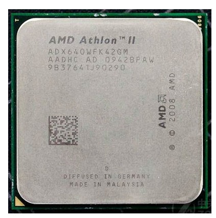 AMD速龙AM3-938针X4-640 CPU散片 拆机