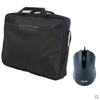 华硕 原装包鼠套装 15英寸笔记本单肩手提电脑包有线鼠标
