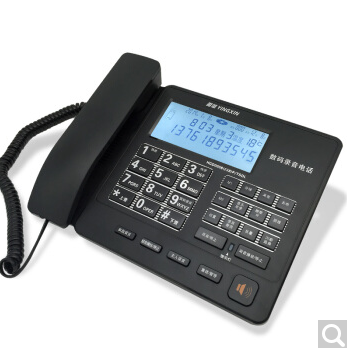 盈信 238 sd卡录音电话机 自动录音 自带8GTF卡录550小时 黑色