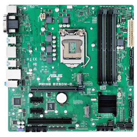 华硕 PRIME B250M-C 行业商用台式机主板 （带M.2 /VGA /DVI /PCI/4个内存槽)