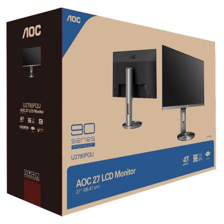 AOC U2790PQ 27英寸 4K高清 IPS广视角 旋转升降PS4液晶显示器