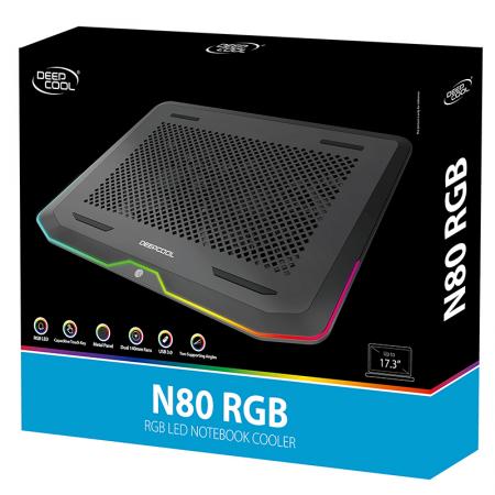 九州风神 N80 笔记本RGB散热器（适用于游戏本/超薄本）