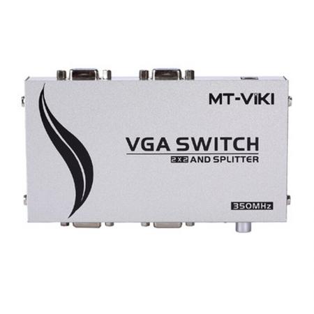 迈拓维矩 MT-202C 2进2出VGA切换器分配器