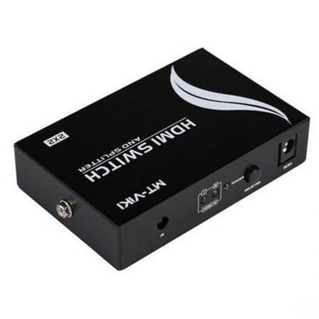 迈拓维矩 MT-HD2-2 HDMI2进2出高清切换器共享器