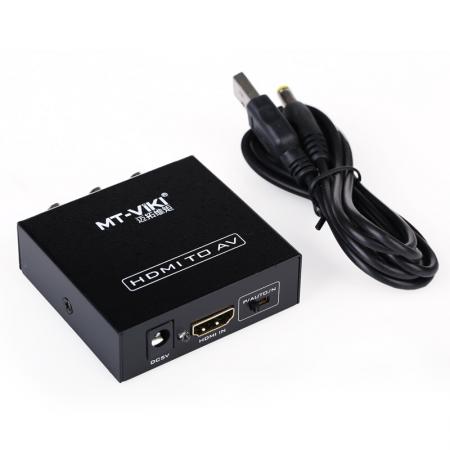 迈拓维矩 AV转HDMI音视频转换器 MT-H-AV02 铁盒