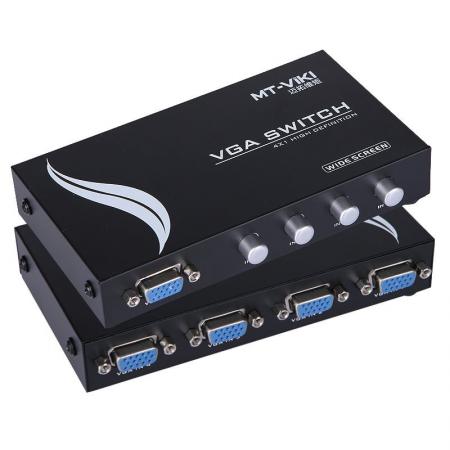 迈拓维矩 VGA切换器 满针接点 支持宽屏 MT-15-4CH 4口