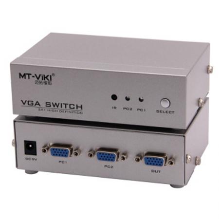 迈拓维矩 自动VGA切换器 带电源 遥控器 MT-15-2DH 2口