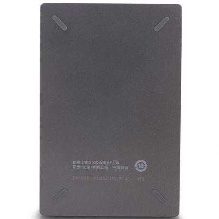 联想  F309 2.5英寸 移动硬盘  磨砂质感 轻巧耐用 2TB USB3....