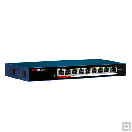 海康威视 DS-3E0109P-E/M 9口百兆poe交换机延长网线传输 非网管...