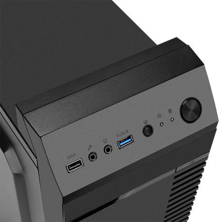 先马 商英便携式商务电脑小机箱 USB3.0/支持M-ATX小板及长显卡 黑色