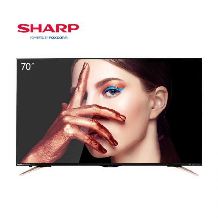夏普 LCD-70SU578A 70寸4K超高清大屏智能WiFi网络平板液晶电视机