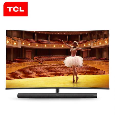 TCL 65C7 65英寸 4k超高清人工智能wifi网络136%高色域液晶平板 曲面电视