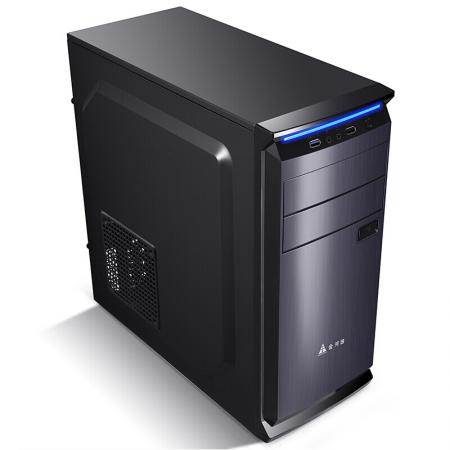 金河田机箱预见A2B 中塔式吃鸡游戏台式机电脑主机箱（ATX/U3/SSD/走背线） 黑色