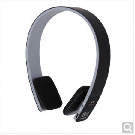 佳禾BQ-618头戴式无线网课学习骑行电话语音降噪音折叠便携可插线两用蓝牙耳机 黑色