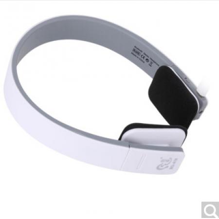 佳禾BQ-618头戴式无线网课学习骑行电话语音降噪音折叠便携可插线两用蓝牙耳机 白色