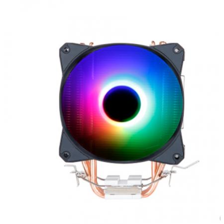 金河田 冰影S 电脑CPU散热器炫彩发光台式机静音风扇