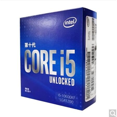 英特尔 i5-10600KF 6核12线程 盒装CPU处理器