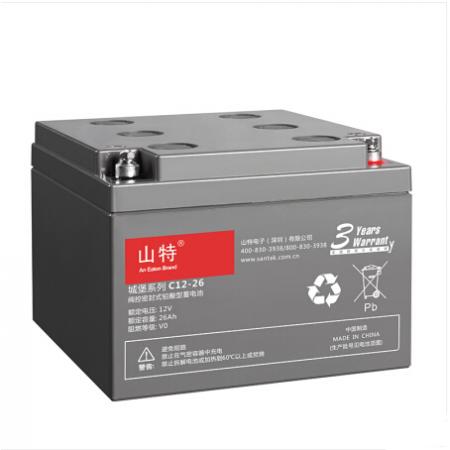 山特（SANTAK）C12-26 山特UPS电源电池免维护铅酸蓄电池 12V26...