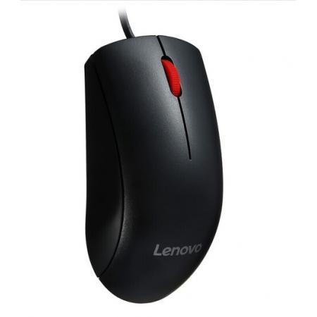联想（Lenovo） M220L 静音有线鼠标笔记本台式一体机 经典大红点磨砂鼠...