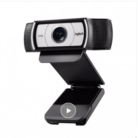 罗技（Logitech） C930c高清网络摄像头 电脑笔记本视频会议直播摄像头 带麦克风1080P 高清摄像头