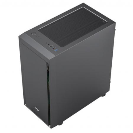 爱国者（aigo）V12 MATX桌面办公游戏水冷版主机箱 黑色（非侧透）