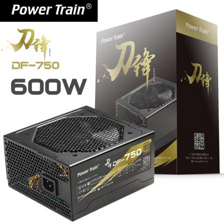 动力火车（PowerTrain） 刀锋750 额定600W台式机电源带电源线【渠...