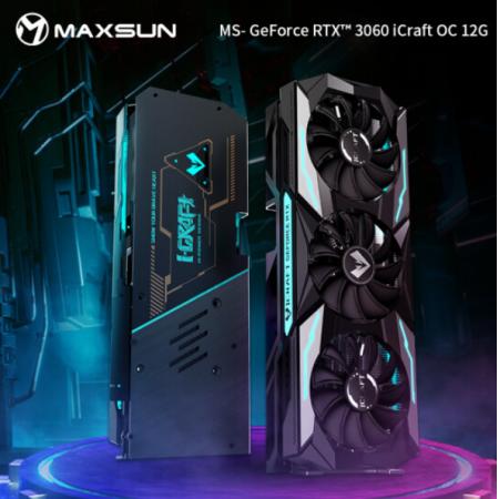 铭瑄（MAXSUN） RTX3060 iCraft OC 12G 电竞之心超频版...