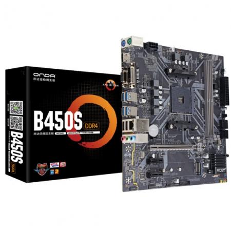 昂达（ONDA）B450S-B（AMD B450/Socket AM4）支持锐龙...