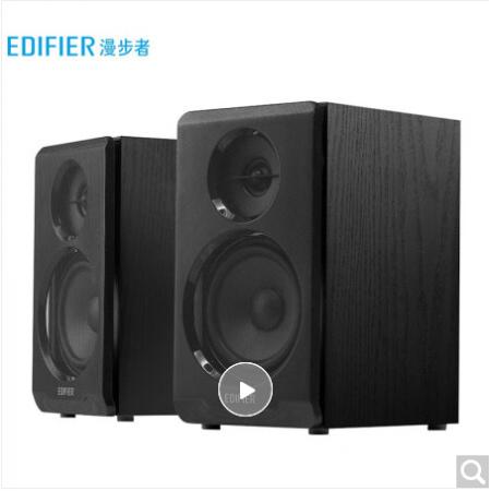 漫步者（EDIFIER）R33BT 桌面2.0电脑音响 蓝牙音箱 台式机笔记本音响 黑色