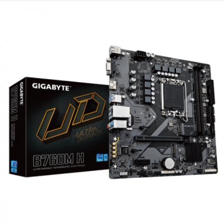 技嘉（GIGABYTE）B760M H DDR5 台式机电脑电竞游戏办公主板