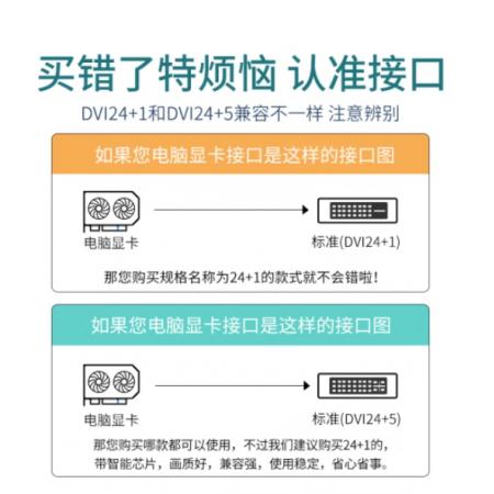 富蒂斯 DVI24+1转VGA【兼容24+5】 1.8米 显示器高清转接线