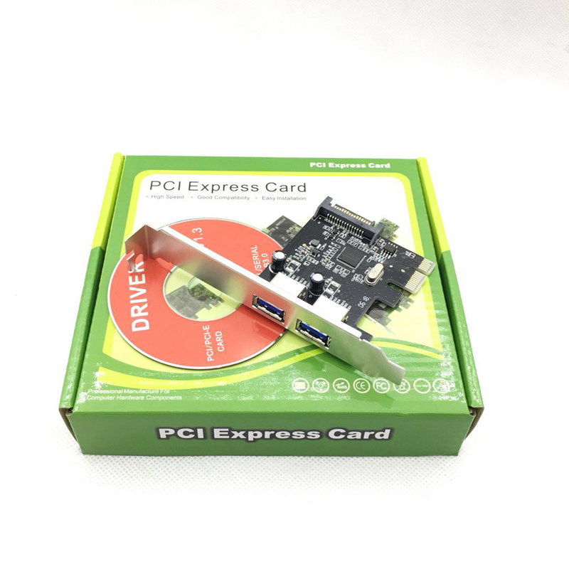 PCI-EUSB3卡3.0扩展卡两口台式机电脑PCI-e插槽转接卡1042芯片
