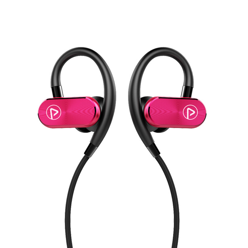 品胜  X3 蓝牙耳机带麦线控挂耳式运动跑步无线耳机 苹果安卓手机通用  水晶红