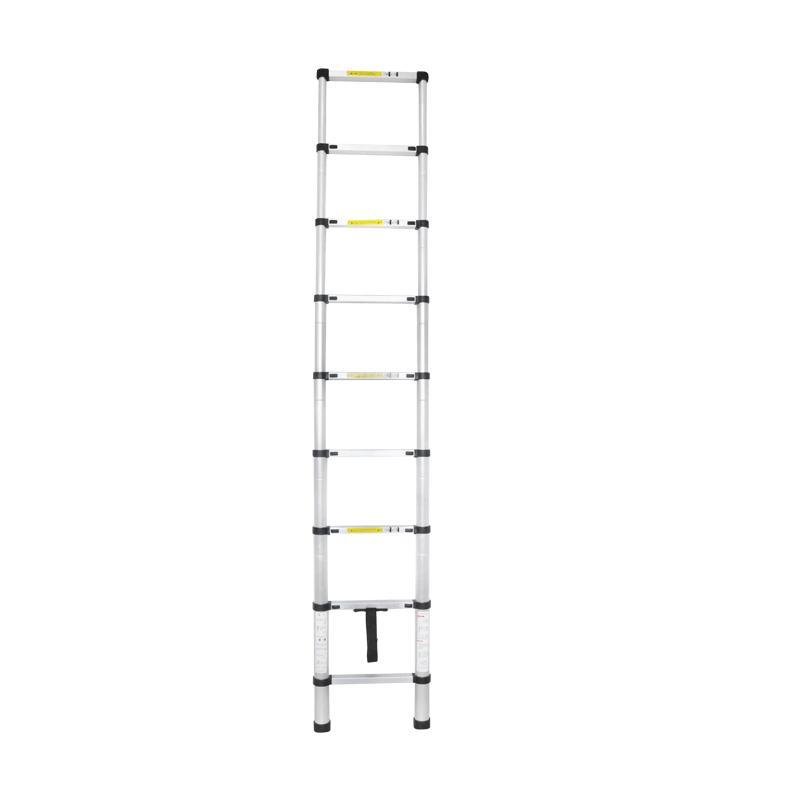中性 铝合金直梯单侧梯单面梯折叠一字工程梯家用梯子伸缩梯 2.6米